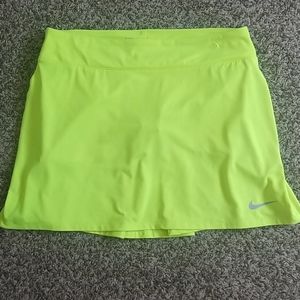 Nike neon yellow skort size small